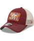 Фото #1 товара Men's Maroon, Natural Virginia Tech Hokies Devoted 9TWENTY Adjustable Hat