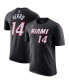 Фото #1 товара Men's Tyler Hero Black Miami Heat Icon 2022/23 Name and Number T-shirt