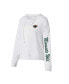 ფოტო #1 პროდუქტის Women's White Minnesota Wild Accord Hacci Long Sleeve Hoodie T-shirt