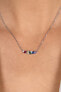 Decent Gold Plated Necklace with Colored Zircons NCL125Y