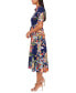 Фото #4 товара Women's Floral-Print Midi Dress