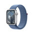 Apple Watch Series 9 Aluminium Silber"Silber 41 mm One Size (130-200 mm Umfang) Winterblau GPS