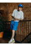 Фото #5 товара Sportswear Men's Woven Flow Shorts Blue Havuz ve Günlük Stil Astarlı Şort
