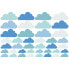 Фото #2 товара 40 Wolken Blau Grau Petrol Set
