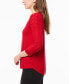 Women's Wave-Knit Scoop Neck 3/4-Sleeve Sweater