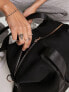 ASOS DESIGN scuba holdall weekend bag in black