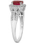 Couture® Passion Ruby (3/4 ct. t.w.) & Vanilla Diamond (1/3 ct. t.w.) Ring in Platinum