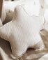 Children's muslin star cushion