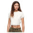 ფოტო #2 პროდუქტის SUPERDRY 90S Lace Trim Short sleeve T-shirt