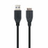 Фото #4 товара Кабель USB 3.0 A — Micro USB B NANOCABLE 10.01.1102-BK Чёрный 2 m