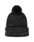 Men's Black Pittsburgh Penguins Fundamental Cuffed Knit Hat with Pom