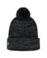 Фото #2 товара Men's Black Pittsburgh Penguins Fundamental Cuffed Knit Hat with Pom