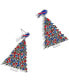 Buffalo Bills Christmas Tree Dangling Earrings