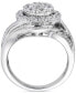 Фото #3 товара Diamond Round & Baguette Swirl Ring (2-1/2 ct. t.w.) in 14k White Gold