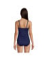 Фото #2 товара Women's V-Neck Wrap Wireless Tankini Swimsuit Top