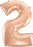 GoDan Balon foliowy "2" różowo-złoty 92cm