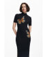 Фото #3 товара Women's Slim midi butterfly dress