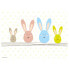 Фото #2 товара Салфетки для стола с пасхальными зайцами II (набор из 12 шт) от tischsetmacher