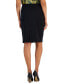Фото #2 товара Women's Faux Snap-Front Pencil Skirt