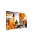 Фото #2 товара Philippe Hugonnard NYC Watercolor Collection - Golden Central Park Canvas Art - 36.5" x 48"