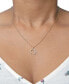 ფოტო #2 პროდუქტის Diamond Crescent Moon 20" Pendant Necklace (1/10 ct. t.w.) in 14k Gold or 14k Rose Gold, Created for Macy's