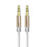Фото #1 товара Rozciągliwy kabel przewód audio AUX mini jack 3.5mm sprężynka 150cm biały
