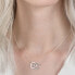 Фото #6 товара Pandora 潘多拉 缠绕的圆圈Pandora徽标和闪闪发光的高亮项链 女款 银色 / Ожерелье Pandora 396235CZ