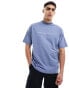 Barbour International Stacked logo t-shirt in light blue