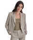 ფოტო #1 პროდუქტის Women's Cropped Open-Front Long-Sleeve Blazer