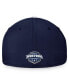 Фото #4 товара Men's Navy, White Winnipeg Jets Fundamental 2-Tone Flex Hat