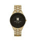 ფოტო #7 პროდუქტის Women's Cristal 34 (0.12 ct. t.w.) Diamond 18k Gold-plated Stainless-steel Watch 38mm