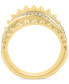 ფოტო #3 პროდუქტის EFFY® Diamond Pleated Crossover Statement Ring (1/4 ct. t.w.) Ring in 14k Gold