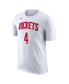 ფოტო #3 პროდუქტის Men's Jalen Green White Houston Rockets 2022/23 Name and Number T-shirt