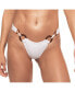 Women's Tortoise Double Ring High Cut Bikini Bottom