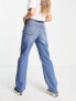 Фото #2 товара Hollister knee rip jeans in mid wash blue