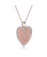 Sterling Silver 18K Rose Gold Plated Heart Pendant Necklace 25 - фото #2