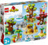 Фото #4 товара Дети > LEGO DUPLO 10975 Конструктор "Дикие животные мира" для 2-летних, 22 фигурки животных, игровая коврик