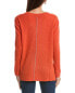 Forte Cashmere High-Low Seamed V-Neck Cashmere Sweater Women's