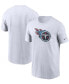 Фото #1 товара Men's White Tennessee Titans Primary Logo T-shirt