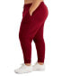 ფოტო #3 პროდუქტის Plus Size High-Rise Solid Fleece Jogger Pants, Created for Macy's