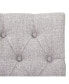 Фото #17 товара Табуретка с подножкой из льняной ткани Westintrends 24" ВитTаufted