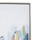 Фото #3 товара Canvas City Framed Wall Art with Silver-Tone Frame, 36" x 2" x 48"