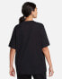 Nike mini swoosh boyfriend t-shirt in black