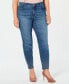 Inc International Concepts Women's Embellished Caviar Studs Skinny Jeans Blue 4