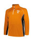 ფოტო #3 პროდუქტის Men's Tennessee Orange Tennessee Volunteers Big and Tall Quarter-Zip Raglan Jacket