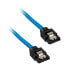 Фото #3 товара Corsair Premium Sleeved SATA-Kabel, blau 60cm - 2er Pack