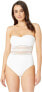 Jets by Jessika Allen Women's 180602 Aspire Bandeau One Piece Swimsuit Size 10