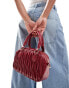 Фото #1 товара Glamorous quilted bowling bag in burgundy