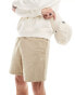 Фото #1 товара Polo Ralph Lauren icon logo sweat shorts in beige CO-ORD