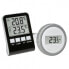 TFA PALMA - Liquid environment thermometer - Indoor/outdoor - Black - Grey - Plastic - Square - °C